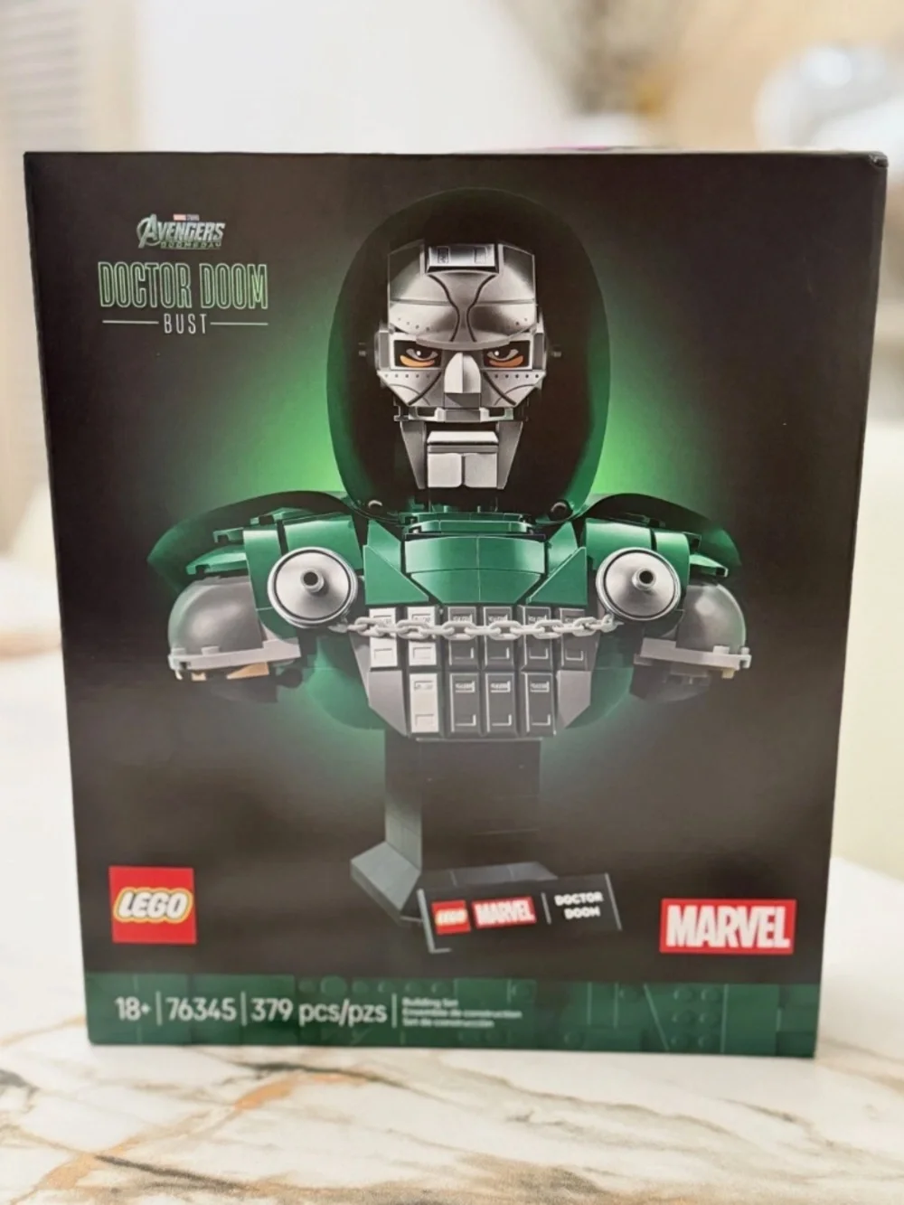LEGO Marvel Doctor Doom Bust 76345 Avengers Doomsday 379 Pcs 18+ NEW